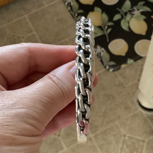 𝅺STERLING SILVER 925 WOMAN BANGLE BRACELET​​ - Picture 4 of 7